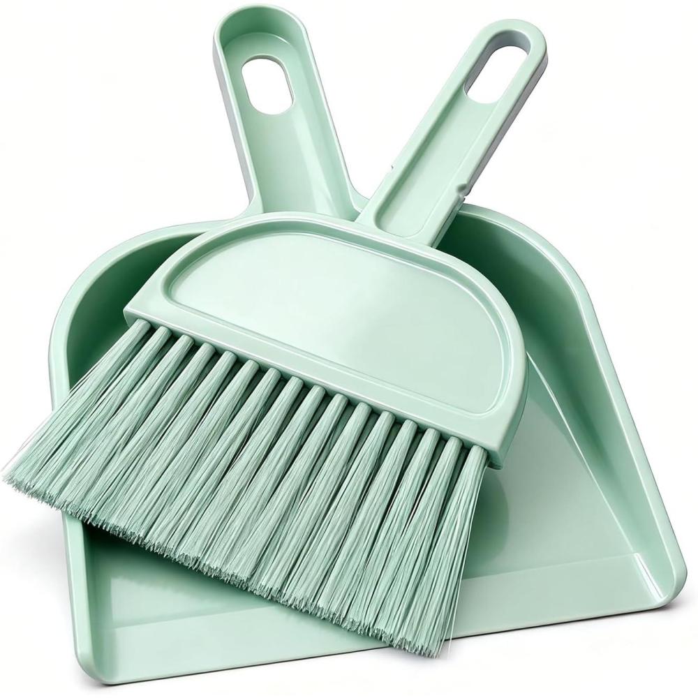 imageRypet Cage Cleaner for Guinea Pigs Hamsters Chinchillas Rabbits Reptiles Hedgehogs and Other Small Animals  Mini Dustpan and Brush Set Cleaning Tool for Animal Waste 1 PackBlue