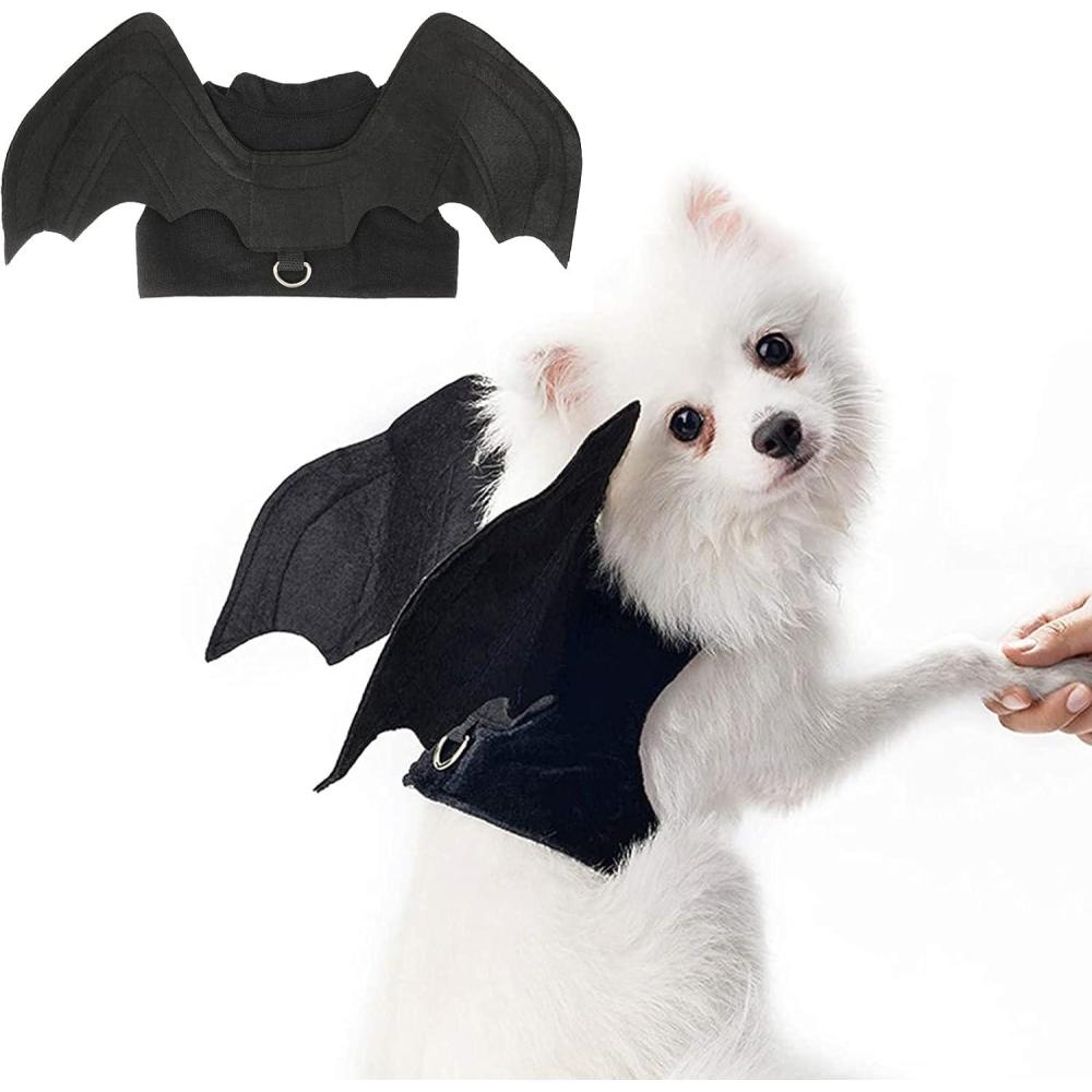 imageRypet Dog Halloween Costume Halloween Bat Wings Pet Costumes for Dogs Cats Halloween Party LargeMedium