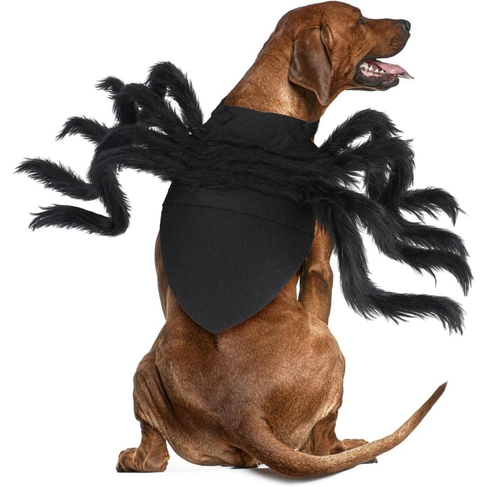 imageRypet Pet Spider Costume  Halloween Spider Costume for Cats and Small to Medium Dogs Halloween Party Dress Up Festival Decoration Cosplay Pet CostumeLarge