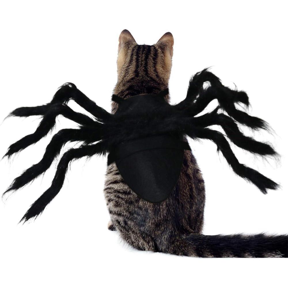 imageRypet Pet Spider Costume  Halloween Spider Costume for Cats and Small to Medium Dogs Halloween Party Dress Up Festival Decoration Cosplay Pet CostumeSmall