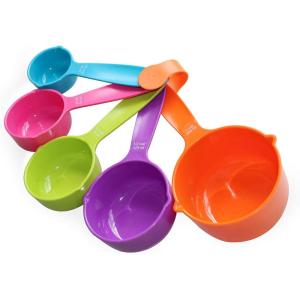 Rypet Dog Food Scoop Set of 4 – Plastic Measuring Cups for Dog, Cat and Bird Food (Random Color)(Set of 5)