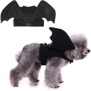 Rypet Dog Halloween Costume, Halloween Bat Wings Pet Costumes for Dogs Cats Halloween Party Large(Large)