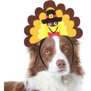 Rypet Halloween Dog Costume – Text Headband for Medium & Large Dogs(Geometric)