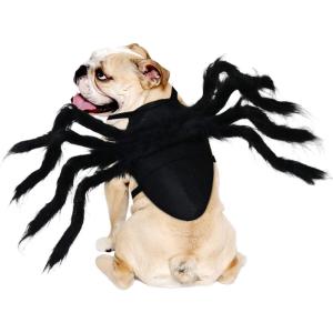 Rypet Pet Spider Costume – Halloween Spider Costume for Cats and Small to Medium Dogs Halloween Party Dress Up Festival Decoration Cosplay Pet Costume(Medium)