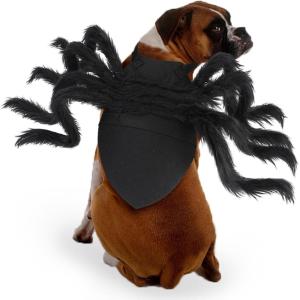 Rypet Pet Spider Costume – Halloween Spider Costume for Cats and Small to Medium Dogs Halloween Party Dress Up Festival Decoration Cosplay Pet Costume(X-Large)